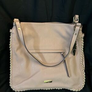 Jessica Simpson hobo bag, salmon color, with studs